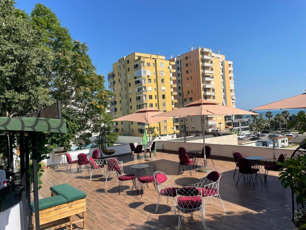 Top view hostel Durrës Buitenkant foto